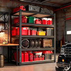Garage Racks for Storage，5-Tier Adjustable Garage Shelving Storage Shelves,2400LBS Capacity Heavy Duty Shelving for Carport Warehouse Basement,72" H x40 W x20 D