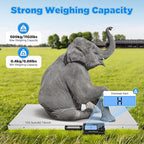 Animal Digital Scale, 500KG/1100Lbs Electronic Stainless Steel Veterinary Scale Heavy Duty Digital Livestock Platform Scales for Animal Pet Cat Dog (1100Lbs)