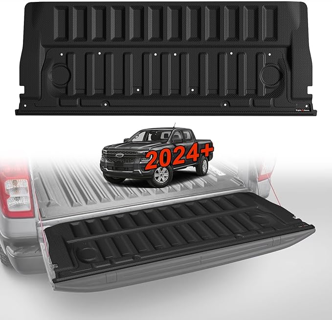TripleAliners Tailgate Mat Compatible with Ford Ranger 2025 2024 Accessories Truck Tailgate Liner Bed Cover All-Weather Protector Cargo Cover Custom Fit for Ranger