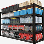 65" W Garage Shelving Heavy Duty, 5 Tier Garage Shelves, 30" D Adjustable Storage Shelving Unit, Commercial Metal Shelf for Kitchen, Warehouse, Pantry, School, Shop, 65" Wx30 Dx79 H
