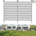 5 Panels No Dig Decorative Outdoor Garden Fence for Yard, 40 in(H) X 11.8 ft(L) Animal Barrier Fencing Rustproof Metal Wire Panel Border for Dog, Rabbits, and Patio Temporary Ground Stakes