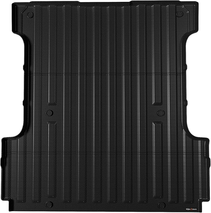 TripleAliners Truck Bed Mat Compatible with 2024-2026 Ford F150 & Lightning Accessories 5.5FT Vehicle Flush Bed Box All Weather Protection TPE Heavy Duty Pickup Cargo Mat
