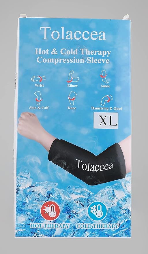 Tolaccea Hot & Cold Therapy Flexible Ice Packs (Blue, X-Large)