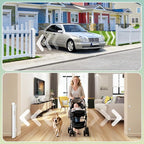 Retractable Baby Gates Extra Wide 150" × 34" Tall for Large Opening 12.5 Foot Retractable Dog Gate for Doorways, Stairs, Aisle, Indoor/Outdoor Retractable Gate for Garage, Hallways, Deck