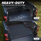 LASFIT Bed Mat for Ford Ranger 2025 2024 5.0ft Truck Bed All Weather Protector TPE Easy Clean Durable Bed Liner -Not Fit for Drop in Bedlienr