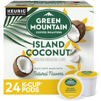 Green Mountain Coffee Roasters Island Coconut, Single-Serve Keurig K-Cup Pod, Flavored Light Roast Coffee, 24 Count (Pack of 1)