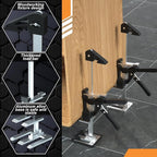 Labor Saving Arm Jack 2 Pack,15.5 Inch Stainless Steel Furniture Lifts with Handbag,Hand Furniture Jack Lift Tool for Installing Cabinets,Flooring&Windows,Load 660LBS