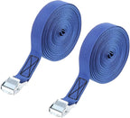 PATIKIL Lashing Straps 1" x 26 Ft, 2 Pcs Tie Down Strap Cam Buckle Adjustable Ratchet Straps 551 lbs for Cargo Trucks Motorcycle Luggage, Blue