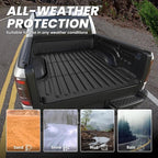 LASFIT 5FT7 Truck Bed Mat for Ram 1500/1500 RHO 2019-2026 & RAM 1500 Classic 2019-2024 Short Bed (5.7 FT / 67.4inches) Not for Rambox, All Weather Custom Fit Truck Cargo Bed Liner, Black