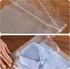 iMailer - 1000 Count - 8" x 10" Clear Plastic Poly Bags with Suffocation Warning for Clothing, T-Shirt, Brochure, Prints, Handicraft Gift- Resealable Adhesive,Not Strong