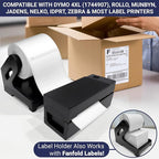 Dasher Products 4x6 Thermal Shipping Labels with Roll Holder, 440 Labels/2 Rolls (220 per Roll), Compatible with Rollo, Zebra, Munbyn, iDPRT, Jadens, Nelko, Dymo 4XL & Most Label Printers, Perforated