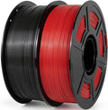 iSANMATE ASA 3D Printer Filament 1.75mm 2KG (4.4lbs), UV & Weather Resistant 3D Printer Filament Perfect for Outdoor Functional Parts, Black+Red