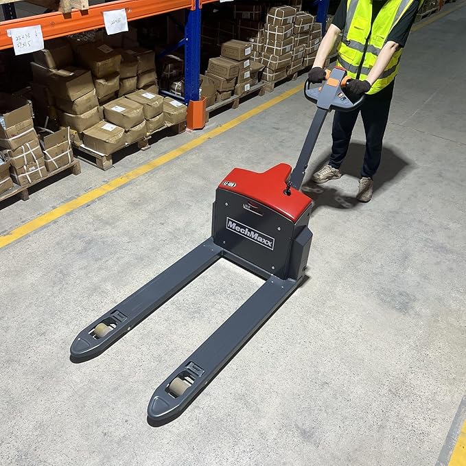 4400lbs Lithium-ion Electric Pallet Jack, 45"x27" Fork, 48V 50Ah Battery, Walkie Type Truck, Model EPT44