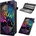Car Registration and Insurance Holder, Leather Car Glove Box Organizer, Cool Car Accessories for ID, Driver's License Cards & Essential Document,business cards,Men&Womentree with a moon