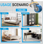 New Upgraded Furniture Sliders for Hard Floors & Carpets, 2-in-1 Furniture Movers with Wheels, Furniture Dolly for Moving Heavy Duty Sofa, Bed, Appliance, Load Capacity Up to 750lb