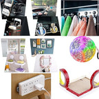 Double Sided Tape 0.39in x 16.5ft, Mounting Tape Heavy Duty, Removeable PE Foam Tape Strips, Strong Adhesive Tape Waterproof Free Damage for Paint Wall Picture Hanging Poster