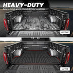 LASFIT 5.5ft Bed Mat for Ford F-150 | F150 Lightning 2026 2025 2024 67.1" Bed Box All Weather Protector TPE Truck Bed Liner Durable Easy Clean-Not Fit for Drop in Bedlienr
