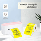 3x5 Inch Thermal Label Stickers,300Pcs Waterproof Rectangle Labels for Storage Bins,Moving Boxes,Address & Inventory Organization,Small Business Labeling,Yellow