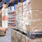 JARLINK Stretch Film, 15 Inch x 1000 Feet Shrink Wrap for Pallet Wrap, Industrial Strength Stretch Wrap with Handles, Moving Wrapping Plastic Roll, 60 Gauge, 1 Pack, Clear