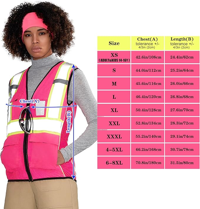AYKRM Custom Logo Personalised Printed High Visibility Reflective 2 two tone work construction Safety Vest