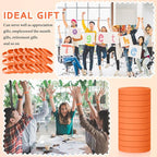 Liliful 100 Pcs Silicone Rubber Wristbands Rubber Wristband Bracelet Bands for Silicone Wristbands for Women Men(Orange)