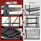 60" Wide Storage Shelves, 5000LBS Garage Shelving Heavy Duty, Standing Shelf Units, 4 Tier Metal Adjustable Storage Shelving Rack for Shop Warehouse Basement, 60'' W x 24''D x 70'' H