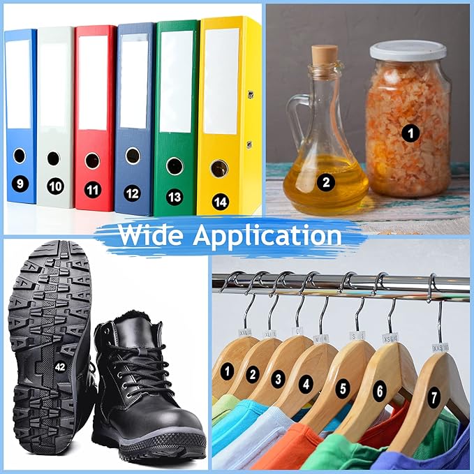 Outus 5000 Pcs 0.4 Inch 1 to 100 Number Stickers Small Number Dot Labels Consecutive Inventory Locker Storage Organizing Removable Stickers for Indoor Outdoor Office Black White