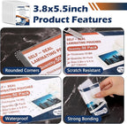 50 Pack 10 Mil 3"x5" Self Sealing Laminating Pouches Self Adhesive Lamination Pouches Clear Laminate Sheets for Photos Index Cards Office School(No Heat Laminating Sheets & No Laminator Machine Need)