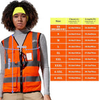 A-SAFETY High Visibility Reflective Safety Vest Customize Logo (XS-8XL)