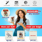 MT Products Custom Printed White Cardboard Shipping Boxes 7" x 7" x 7" - Personalized Mailing Boxes and for Gifting