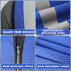 BeautyWill Custom Safety Vest Customized Logo Class 2 High Visibility Reflective Vest with Pockets Construction workwear