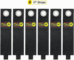 Heavy-Duty Wrap-It Storage Straps, 17-inch (6 Pack) - Extension Cord Organizer, Storage, Cord Straps, Cable Straps for Hoses, Rope, RV, Workshop, Boat, Tools, and Garage Wall Storage and Organization