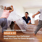 Aviditi Bubble Wrap Roll 1/2" x 24" x 50' Long (100 Sq Ft) Cushioning Wrap for Packing, Moving, Mailing & Shipping Supplies, Large Perforated Bubble Sheets Packaging Material for Fragile Items