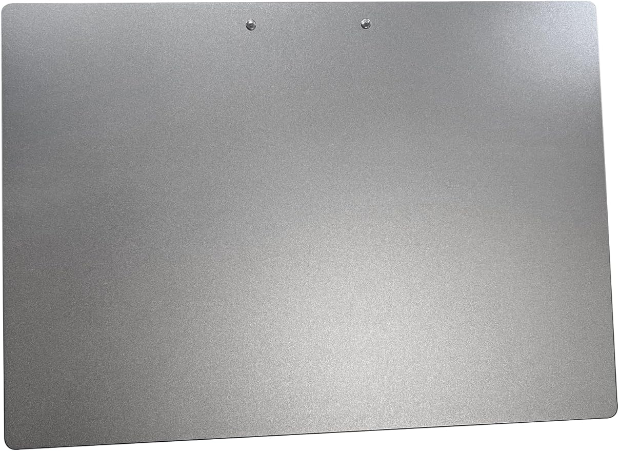 Horizontal Aluminum Clipboard,11x17 Inches A3 Side Clip Metal Clipboards with Pen Holder,Extra Large Construction Board,304 Stainless Steel Low Profile Clip