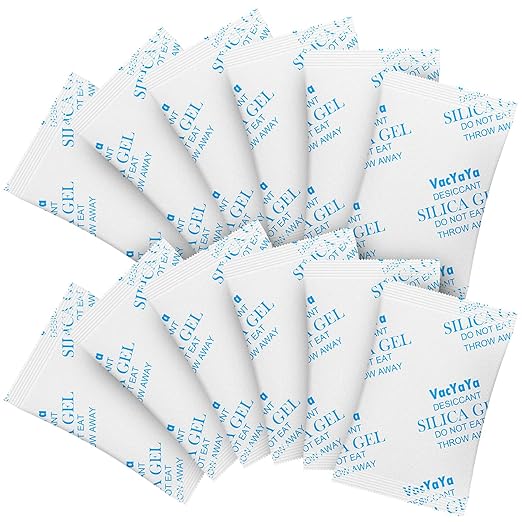 VacYaYa 2 Gram(500Packs) Food Grade Moisture Absorbers Silica Gel Packs Desiccant for Storage,Food Safe Dessicant Silica Gel Packets for Moisture Storage Control