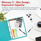 Dexas Slimcase 2 Plastic Clipboard with Storage and Side Opening, Teal Glitter, Office Supplies Clipboards to Organize, Carry and Store, A4 Holder, Style and Functionality Nursing Clipboard