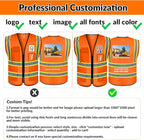 BeautyWill Custom Safety Vest Logo Class 2 High Visibility Reflevtive Vest Outdoor Protective Workwear