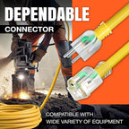 75ft Outdoor/Indoor Extension Cord 10/3 Gauge Ultra Heavy Duty 3 Prong SJTW, Waterproof, ETL Listed, Flexible Cold-Resistant Long Power Cord,15A 125V 1875W, Green by LifeSupplyUSA