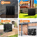 Kasla Storage Cabinet Cover, Outdoor Chest Storage Waterproof Cover, Weatherproof Cabinets Covers for Kitchen Patio Garden Backyard - 32"Lx17"Wx18"H