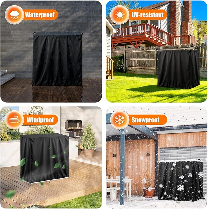 Kasla Storage Cabinet Cover, Outdoor Chest Storage Waterproof Covers, Weatherproof Cabinets Covers for Kitchen Patio Garden Backyard (Custom Cover)
