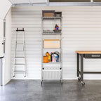 Seville Classics UltraDurable Heavy Duty NSF Solid Steel Wire Rack Storage Unit Organizer for Garage, Warehouse, Office, Restaurant, Classroom, Kitchen, 5-Tier Shelving, 24" W x 18" D