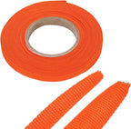 MECCANIXITY Braided Cable Sleeves Heat Shrinkable Fabric Sleeving, 1/4" 26ft Orange 2:1 Ratio Heat Shrinkable Cord Protector for Harness Cable, Network Cable Protection, Cable Management