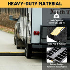 Yescom Cable Ramp Protector 1 Channel Garden Hose Protecitive 44000 Lbs Load Capacity Heavy Duty, 39.37"x22.83"x4.72" Speed Bump for Road, Driveway, Walkway and Commercial Use