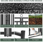 Dog Fence Outdoor Indoor, 32" Inch Height 32 Panels Dog Playpen for Large/Medium/Small Dogs Metal Dog Pen for Yard Camping and RV | Black-Silver