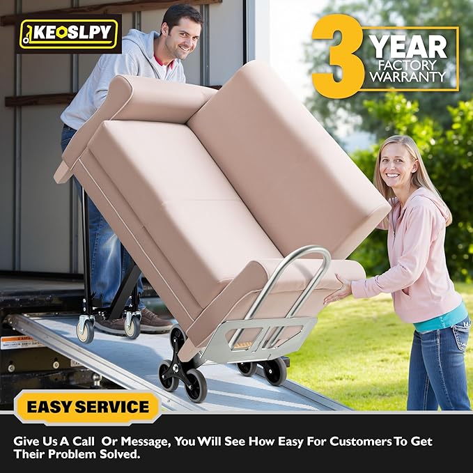 3 in 1 Industrial Convertible Hand Truck, Folding 1000 LBS Capacity Heavy Duty Platform Cart, Utility Aluminum Collapsible Moving Dolly with Stair Climbing Wheels, 3 Positions for Transport
