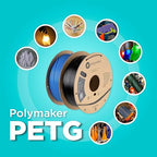 Polymaker PolyLite Grey 3D Printer PETG Filament 1.75mm 1kg, Legacy PETG Formula, +- 0.03mm Dimensional Accuracy, Reliable Everyday Filament, Strong Layer Bonding, Compatible with Most 3D Printers