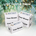 WIFTREY 100 Pack 4.6x2.2x2.2 Small Shipping Boxes for Packing Small Business, White Corrugated Cardboard mailing Box for Shipping