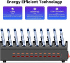 USB~C Charger Block, 300W 22 Port (11 USΒ A & 11 USΒ~C) USB Charging Station for Multiple Devices, Desktop Wall Fast Charger with Storage Dividers, USΒ Power Strip Suitable for Home Office School