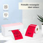 3x5 Inch Thermal Label Stickers,300Pcs Waterproof Rectangle Labels for Storage Bins,Moving Boxes,Address & Inventory Organization,Small Business Labeling,Red