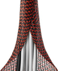 ZhiYo 6.6ft - 1/2 inch Cable Sleeve, Cord Wrap Wire Protector Tubing for Pets, PC Cable Wrap, Computer Cable Management Sleeve - Black - Red